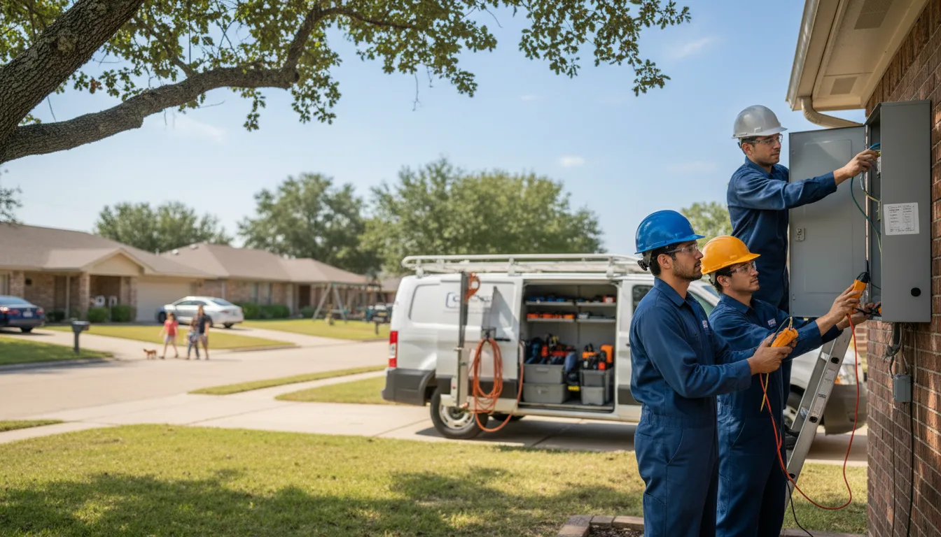 Certified electrician providing emergency electrical services in Palmyra, NE